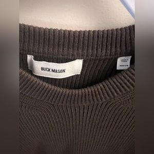 Buck Mason - Sweater - Crew Neck - Men’s Size Medium - Brown